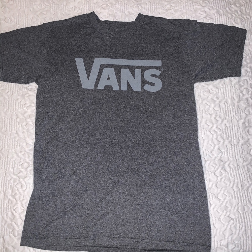 COPY - Vans logo t shirt men’s Small -grey